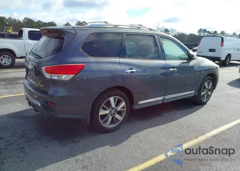 2014 Nissan Pathfinder Platinum from USA, damaged, VIN 5N1AR2MN5EC662458